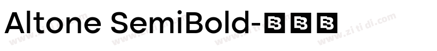 Altone SemiBold字体转换